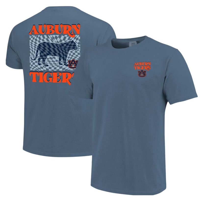 NCAA Auburn Tigers Checkered Mascot T-Shirt