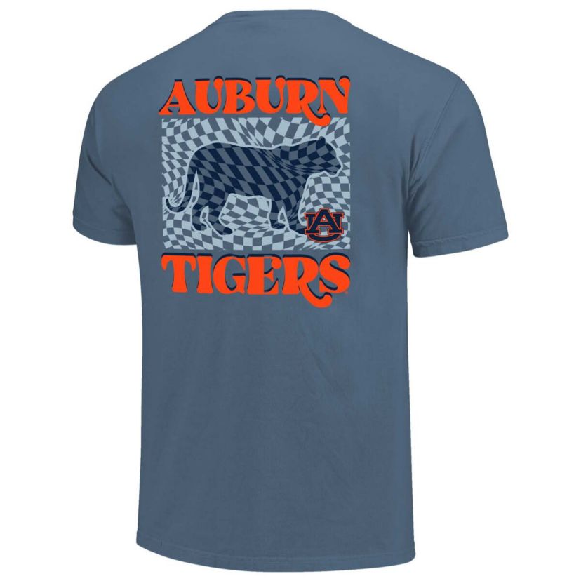 NCAA Auburn Tigers Checkered Mascot T-Shirt