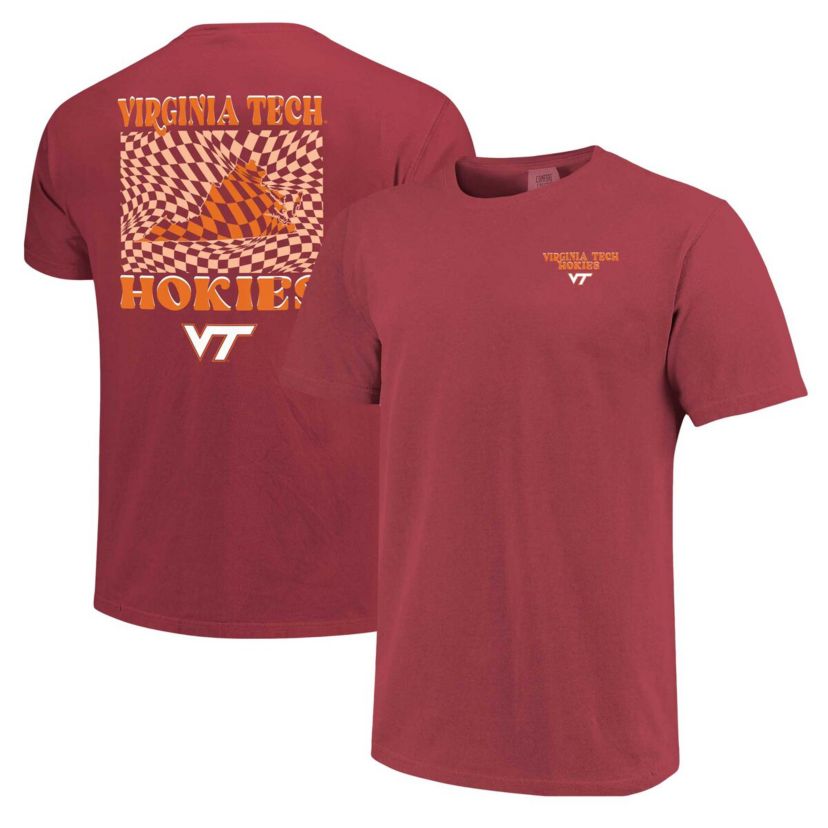 NCAA Virginia Tech Hokies Checkered Mascot T-Shirt