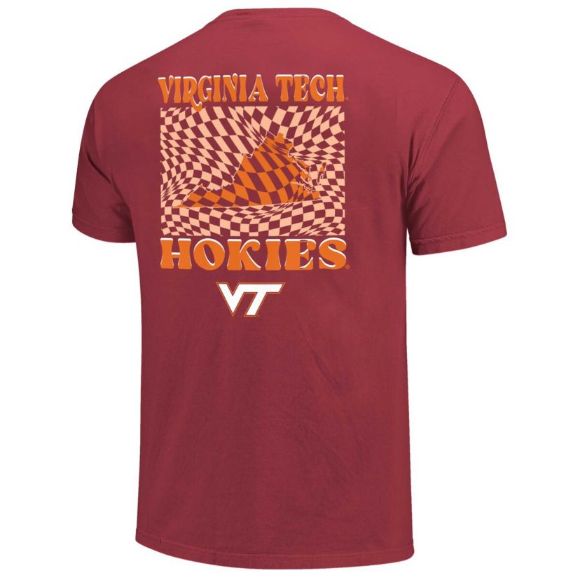 NCAA Virginia Tech Hokies Checkered Mascot T-Shirt