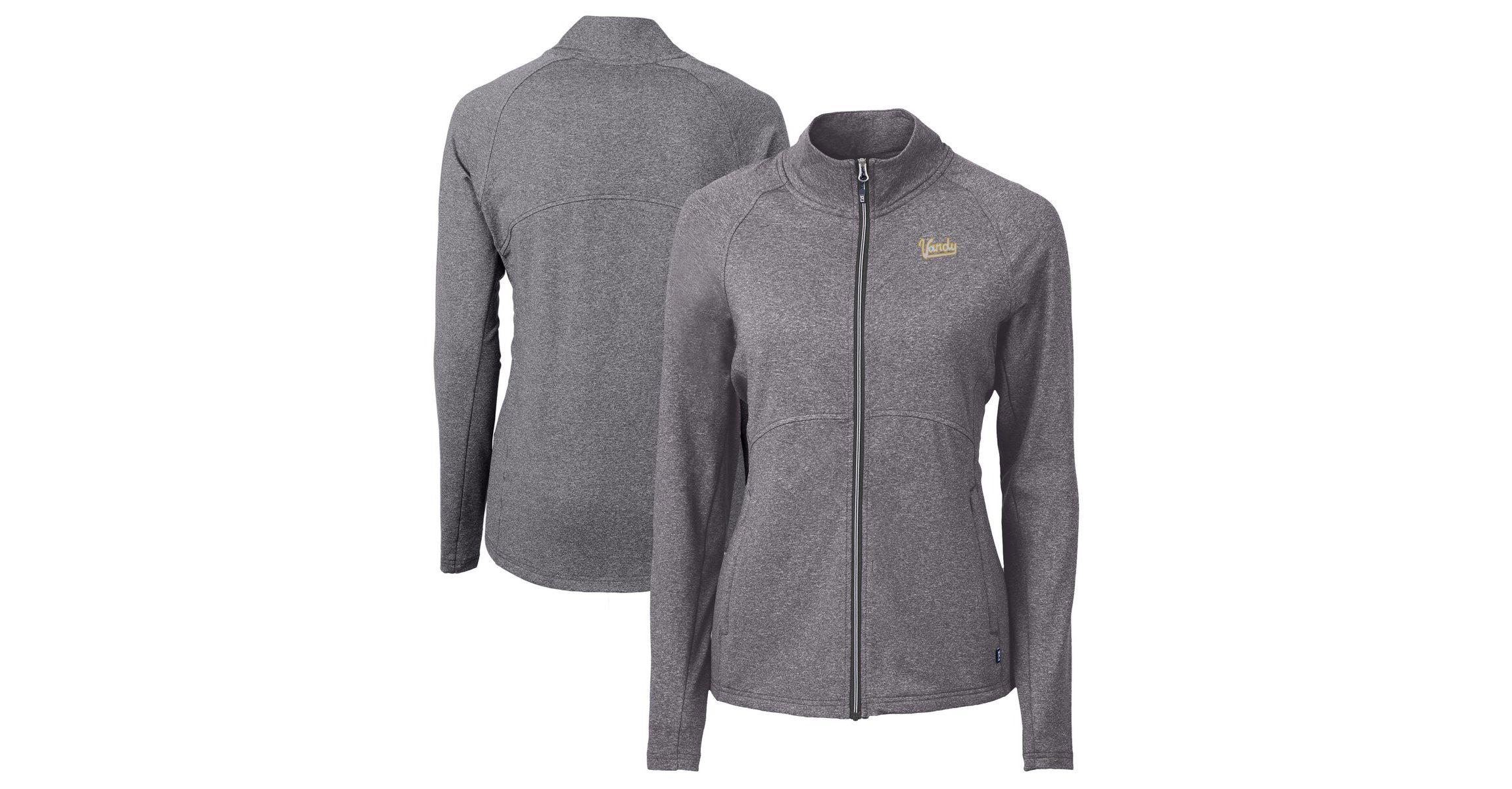 NCAA Heather Vanderbilt Commodores Vault Adapt Eco Knit Heather Recycled Full-Zip Jacket