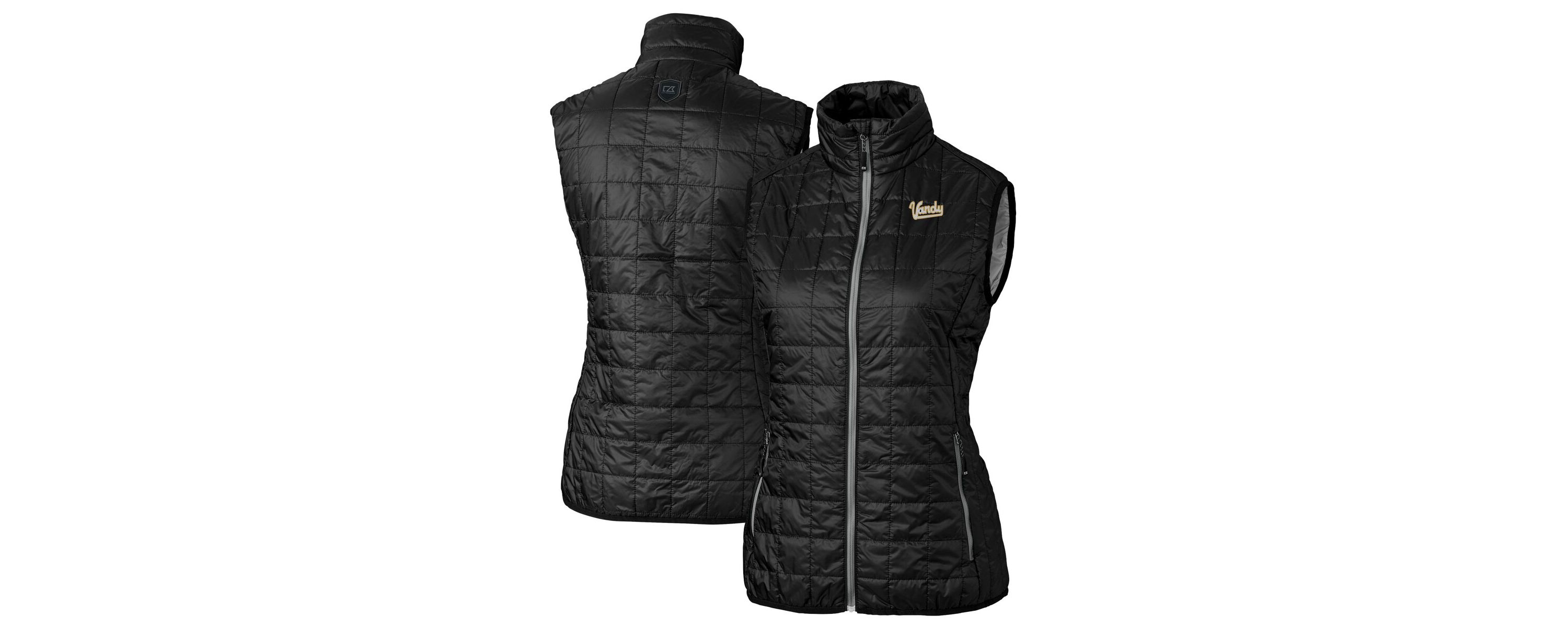NCAA Vanderbilt Commodores Vault Rainier PrimaLoft Eco Insulated Full-Zip Puffer Vest