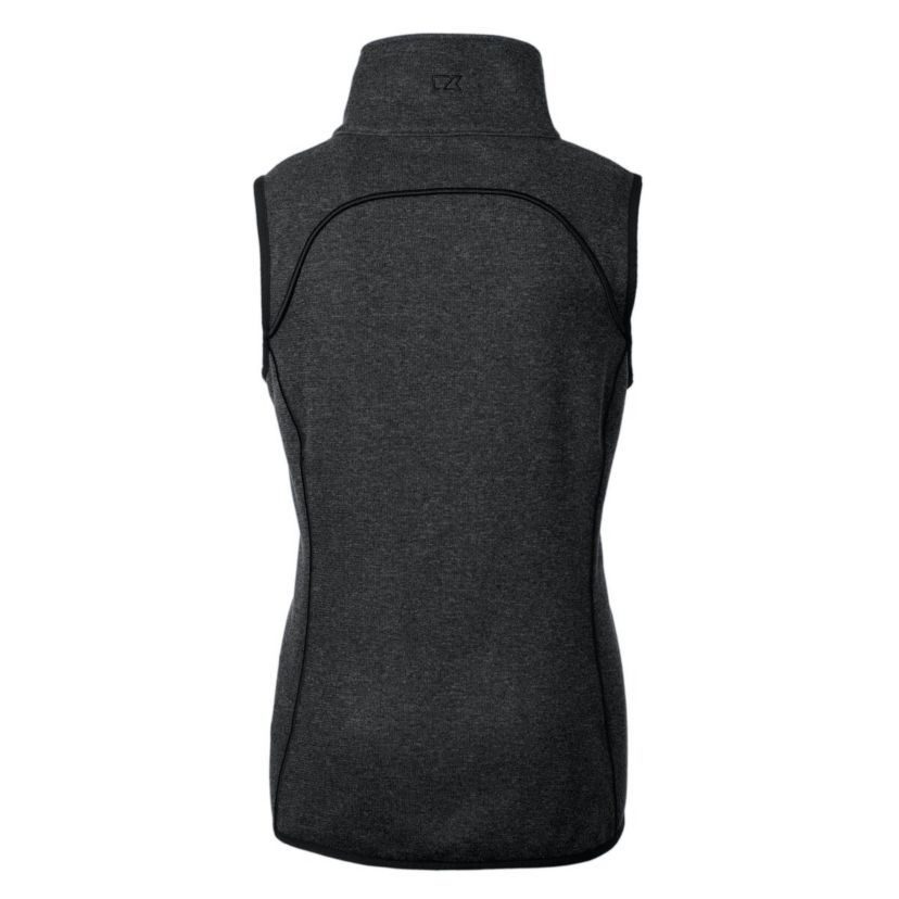 NCAA Vanderbilt Commodores Vault Mainsail Sweater-Knit Full-Zip Asymmetrical Vest