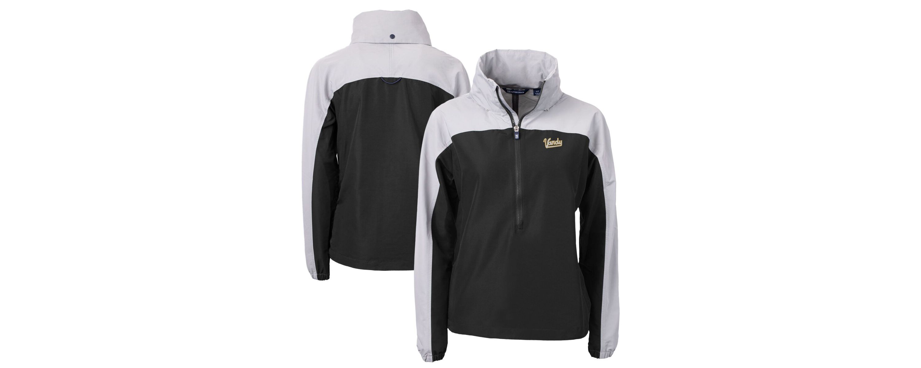 NCAA Vanderbilt Commodores Vault Charter Eco Recycled Half-Zip Anorak Jacket
