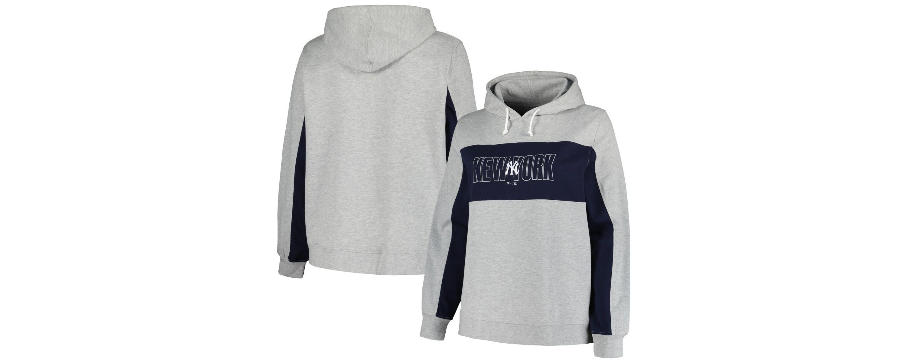MLB New York Yankees Plus Size Pullover Jersey Hoodie