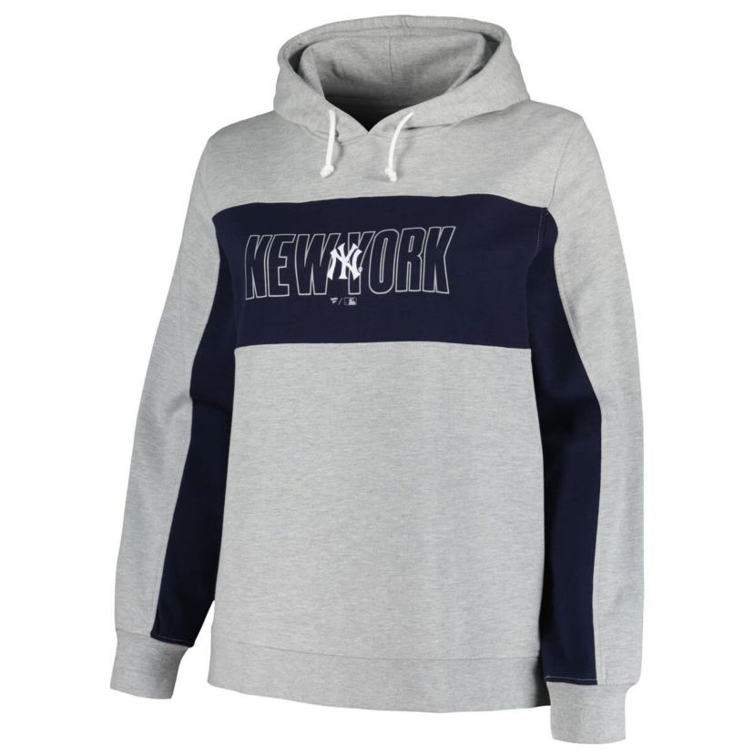 MLB New York Yankees Plus Size Pullover Jersey Hoodie