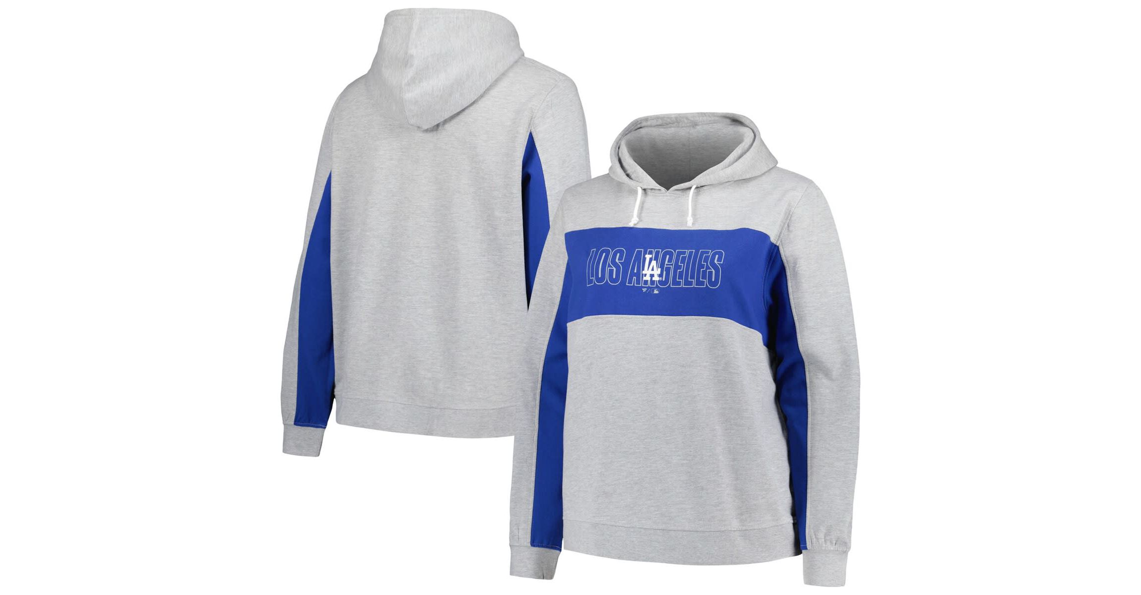 MLB Los Angeles Dodgers Plus Size Pullover Jersey Hoodie