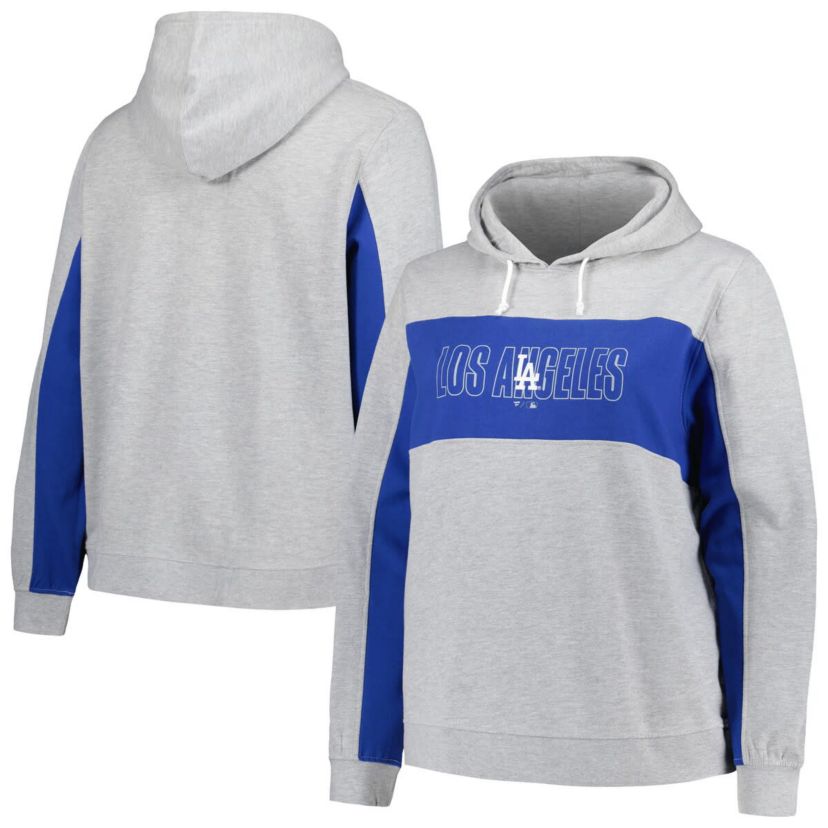 MLB Los Angeles Dodgers Plus Size Pullover Jersey Hoodie