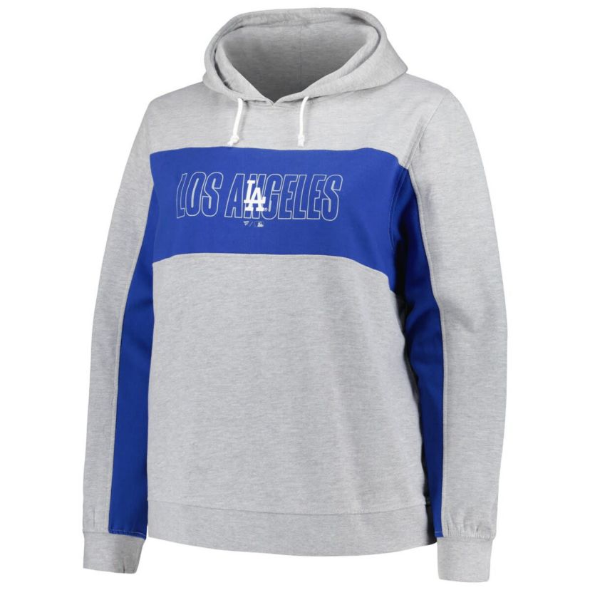 MLB Los Angeles Dodgers Plus Size Pullover Jersey Hoodie