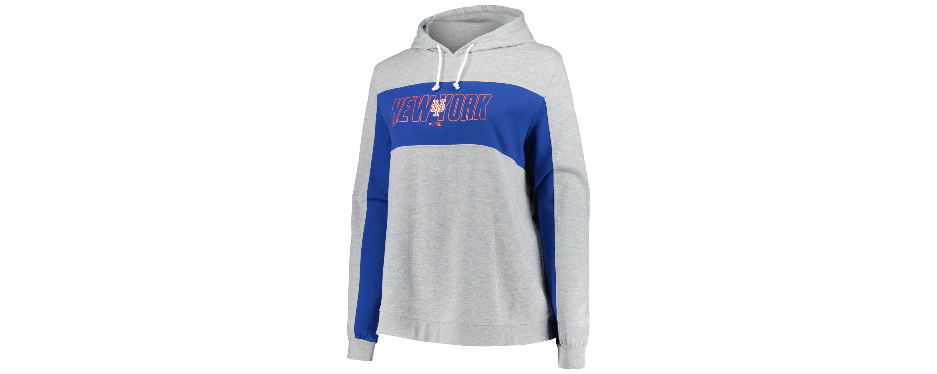 MLB New York Mets Plus Size Pullover Jersey Hoodie