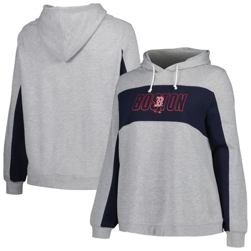 Boston Red Sox MLB Boston Sox Plus Size Pullover Jersey Hoodie
