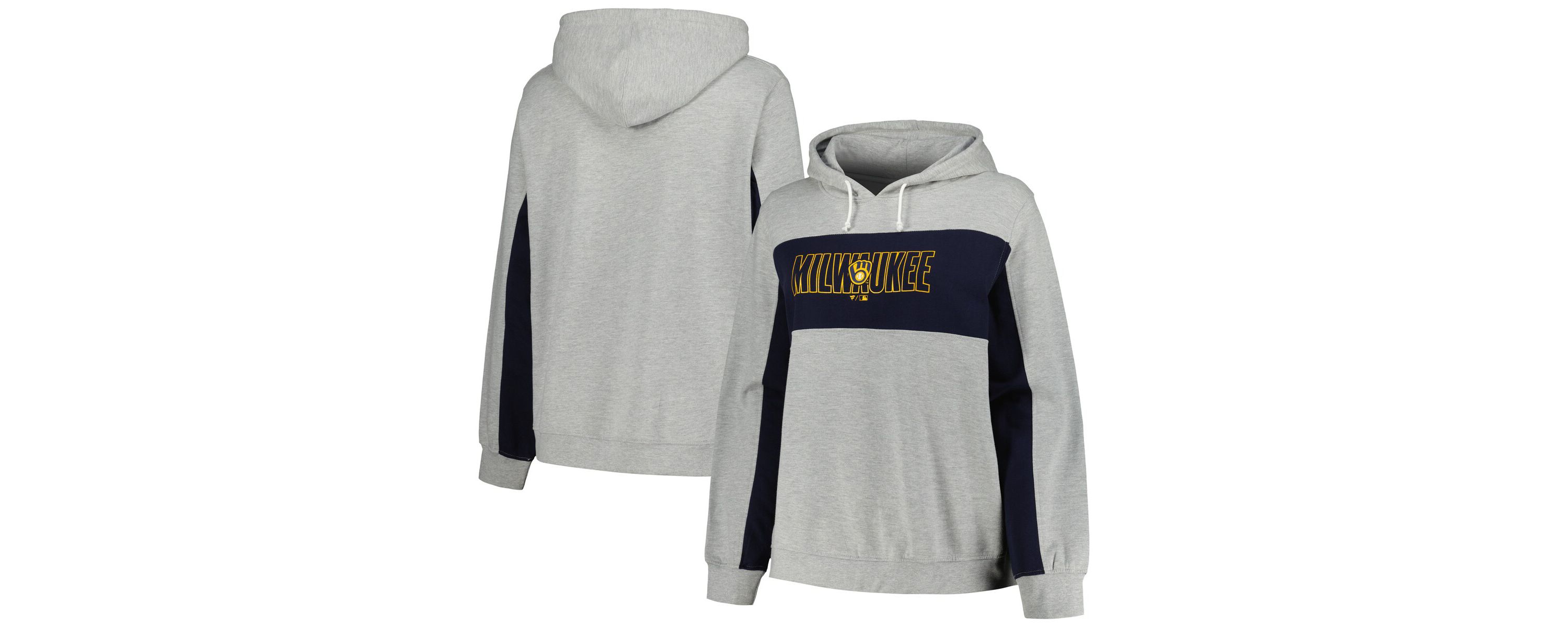 MLB Milwaukee Brewers Plus Size Pullover Jersey Hoodie