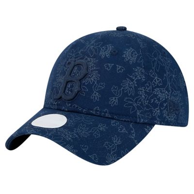 New Era Boston Red Sox MLB Boston Sox Tonal Floral 9TWENTY Adjustable Hat, Navy Blue