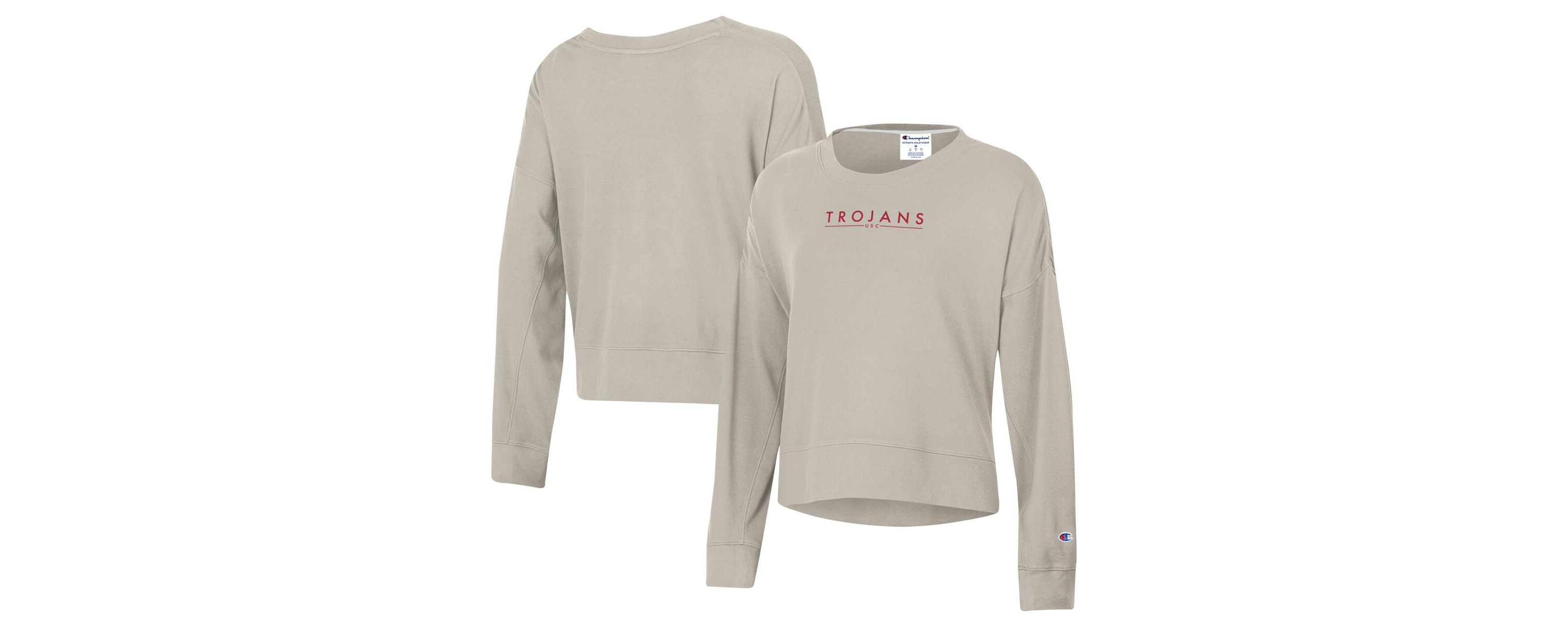 NCAA USC Trojans Sueded Pullover Sweatshirt