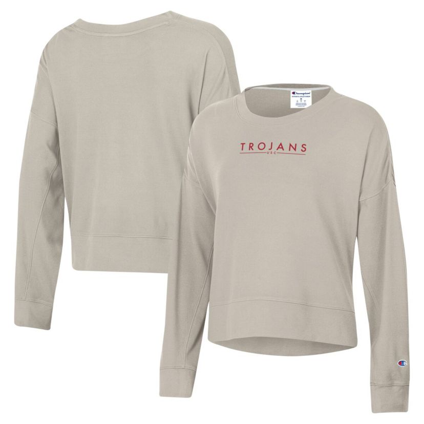 NCAA USC Trojans Sueded Pullover Sweatshirt