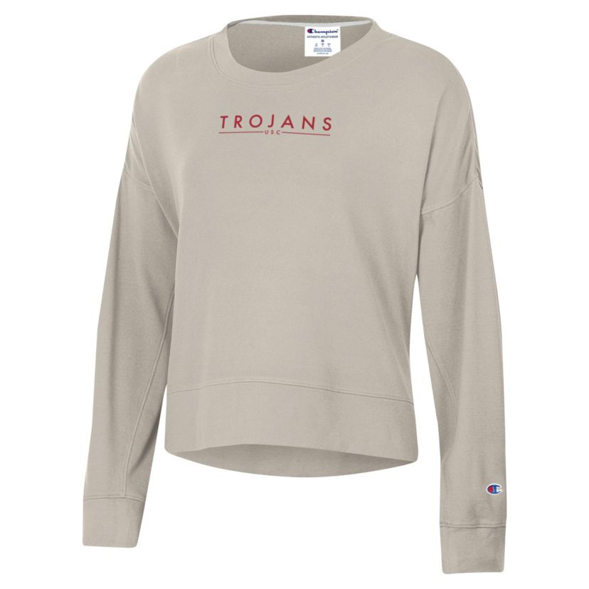 NCAA USC Trojans Sueded Pullover Sweatshirt