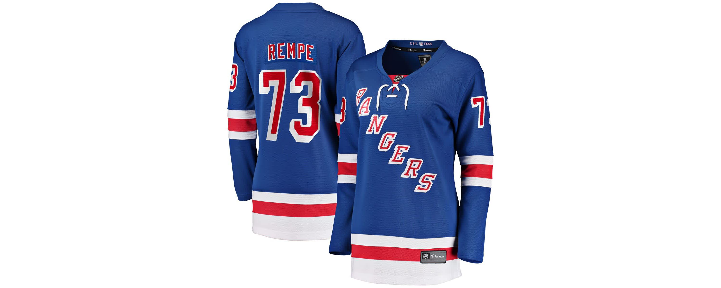 NHL Fanatics Matt Rempe New York Rangers Home Breakaway Jersey