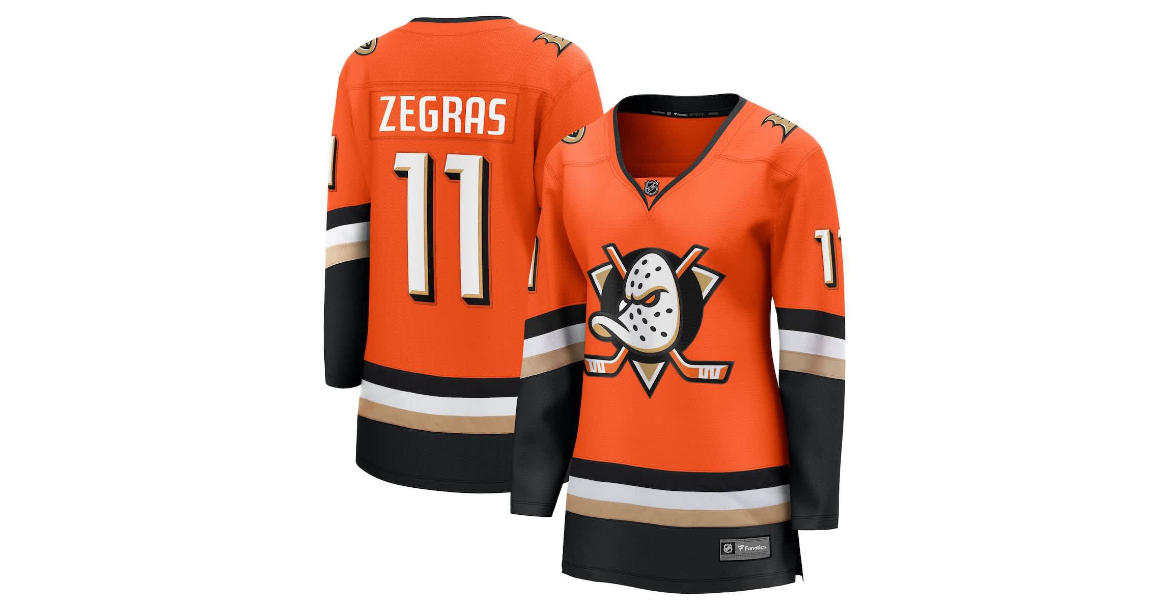 NHL Fanatics Trevor Zegras Anaheim Ducks Home Breakaway Jersey