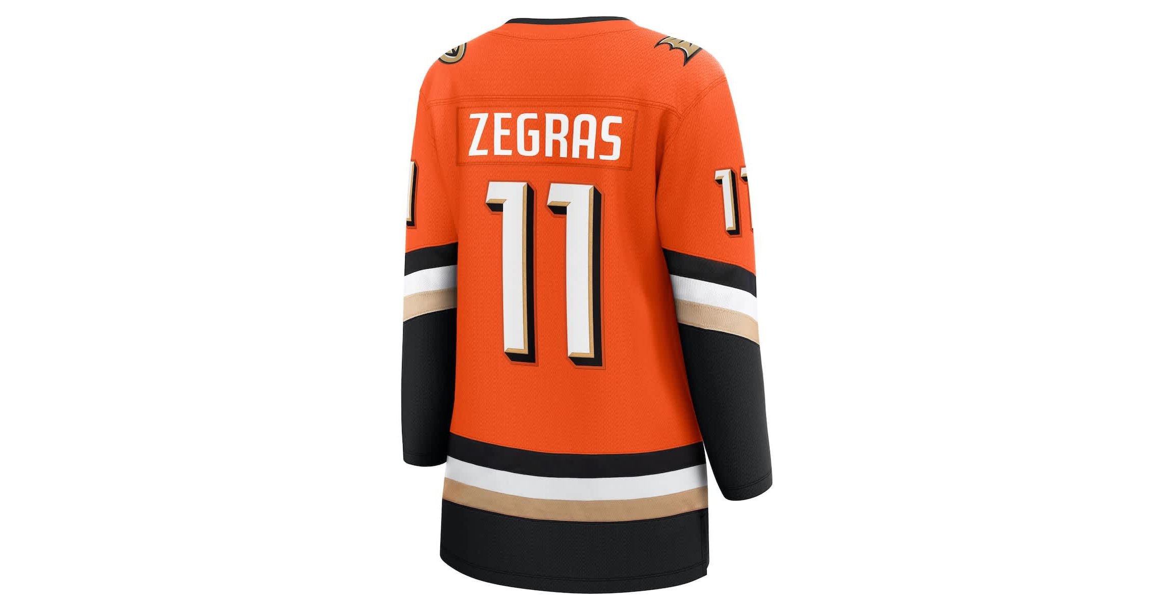 NHL Fanatics Trevor Zegras Anaheim Ducks Home Breakaway Jersey