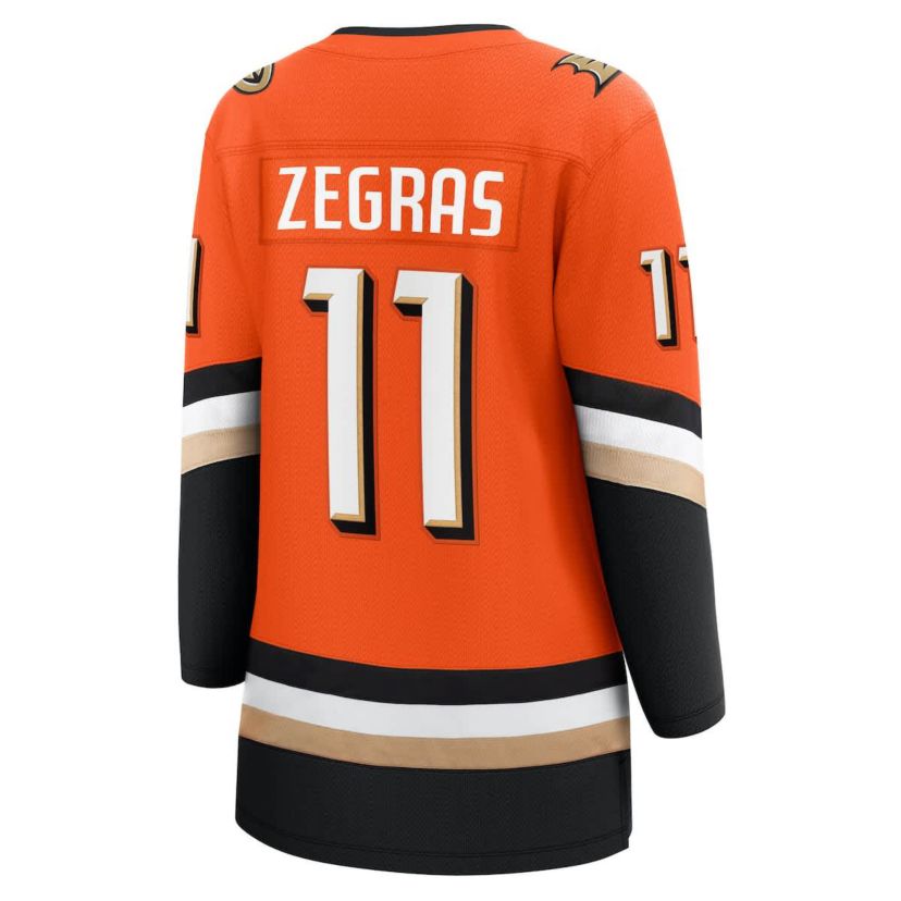 NHL Fanatics Trevor Zegras Anaheim Ducks Home Breakaway Jersey