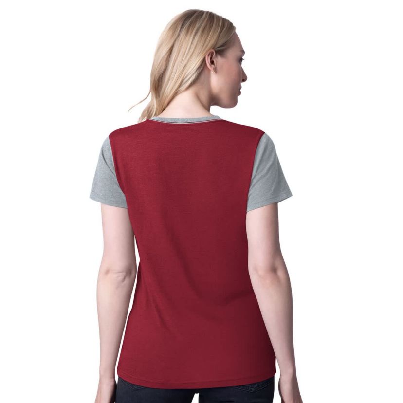 Alabama Crimson Tide NCAA Alabama Tide Racer Crewneck Ringer T-Shirt