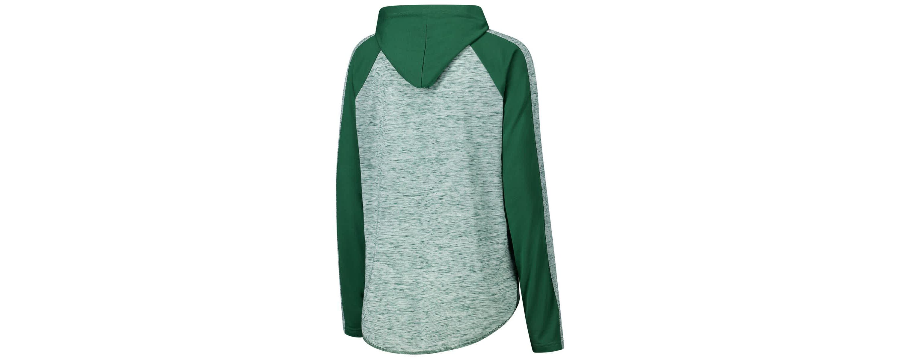 NCAA Michigan State Spartans Underdog Bling Raglan Long Sleeve Hoodie T-Shirt