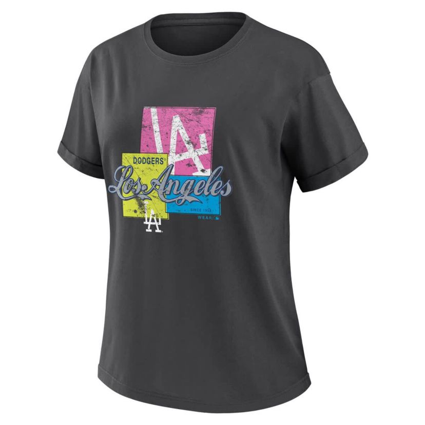 MLB Los Angeles Dodgers Domestic Box Color Boyfriend T-Shirt
