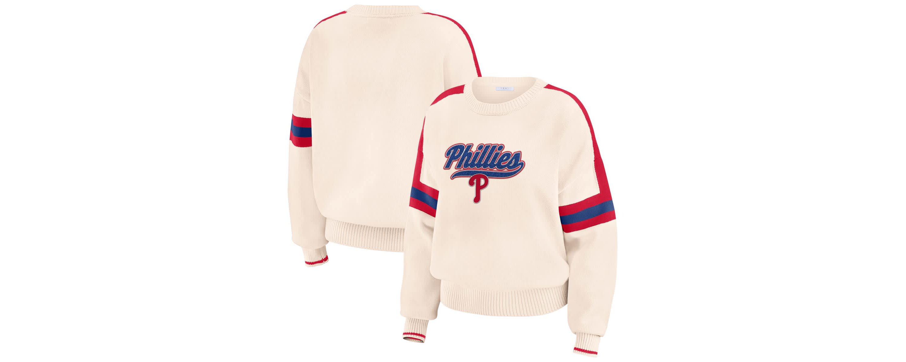 MLB Philadelphia Phillies Stripe Pullover Sweater