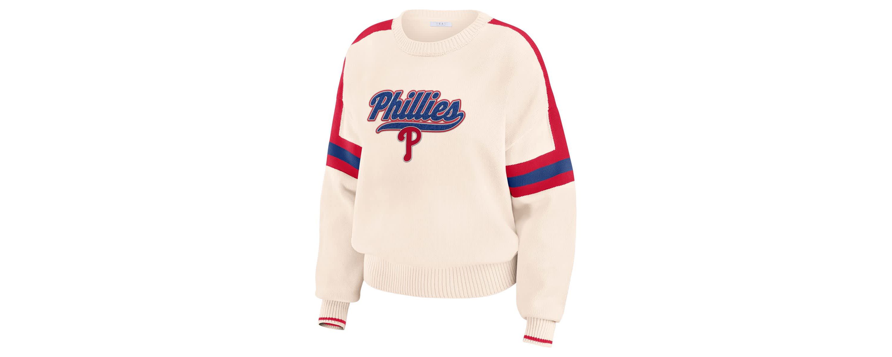 MLB Philadelphia Phillies Stripe Pullover Sweater