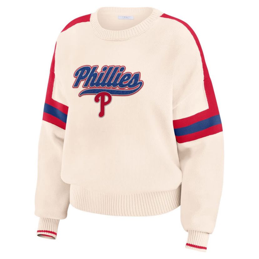 MLB Philadelphia Phillies Stripe Pullover Sweater