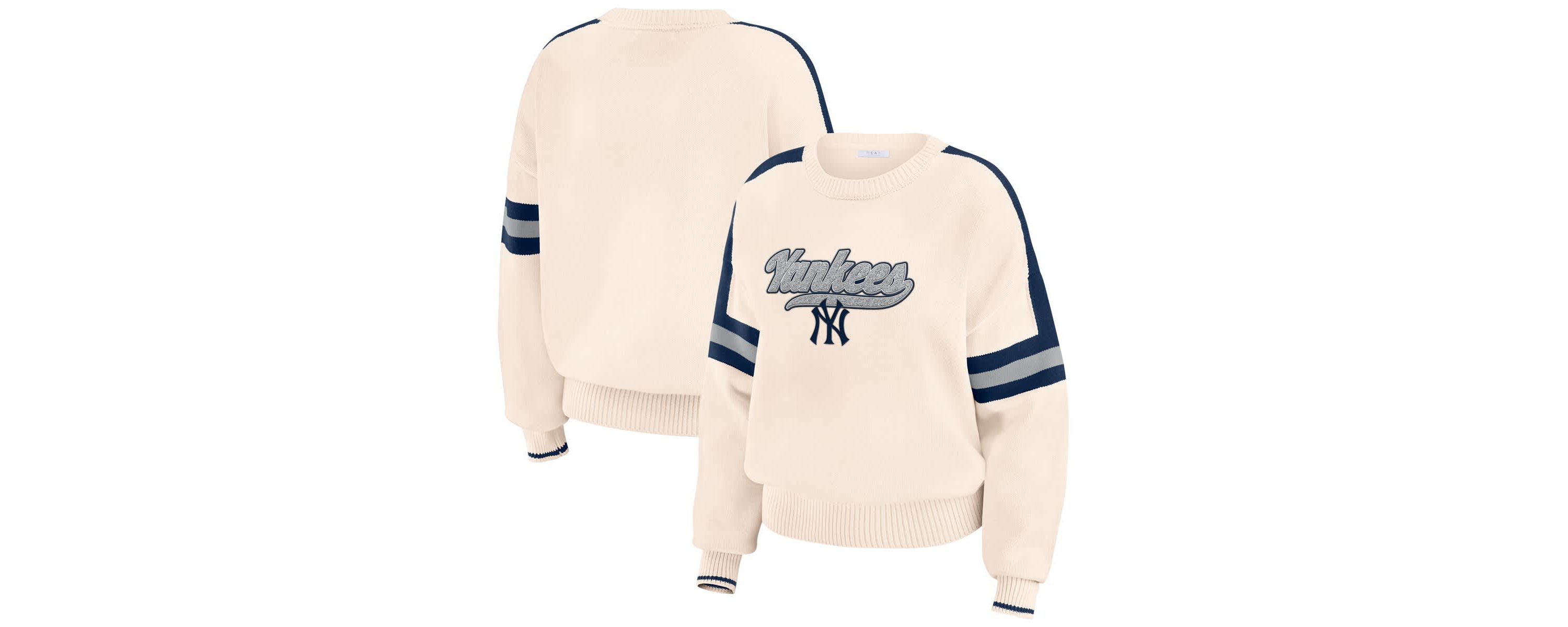 MLB New York Yankees Stripe Pullover Sweater