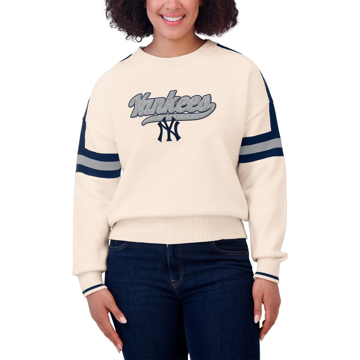 MLB New York Yankees Stripe Pullover Sweater