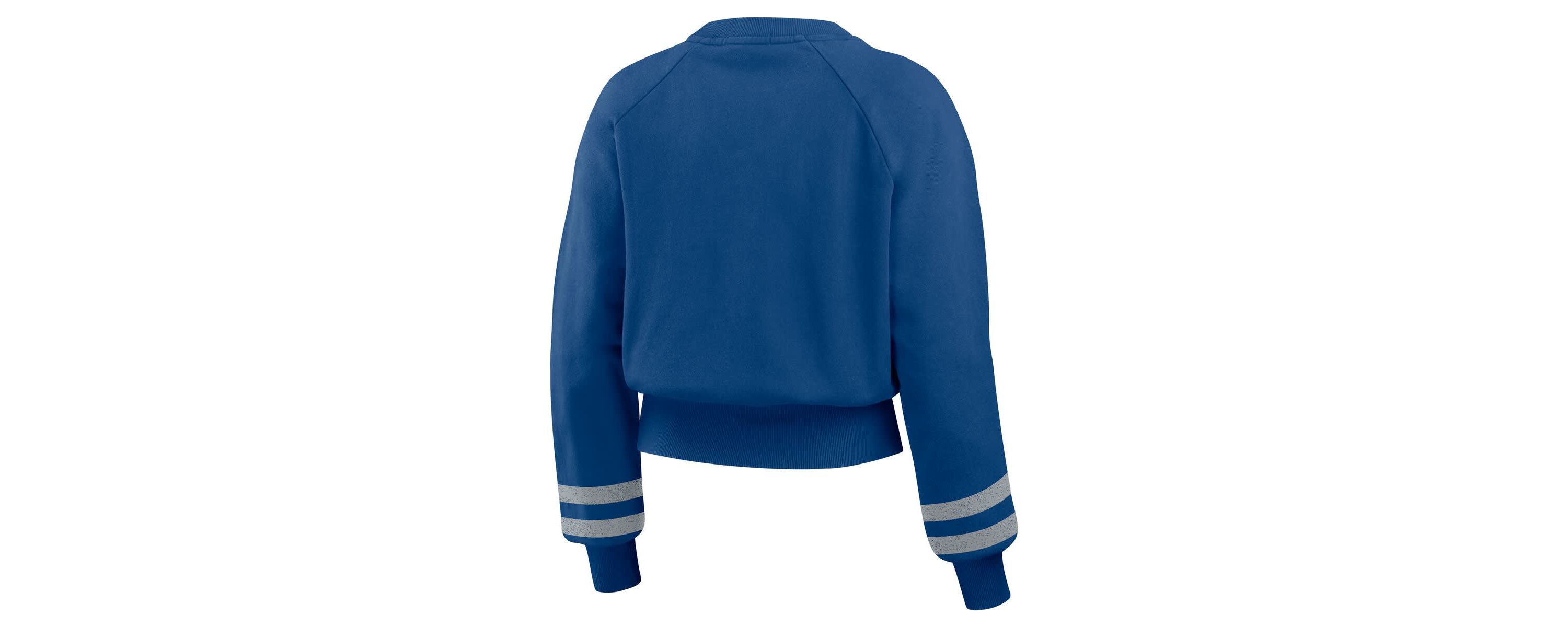 MLB Los Angeles Dodgers Vintage Washed Cropped Pullover Sweatshirt