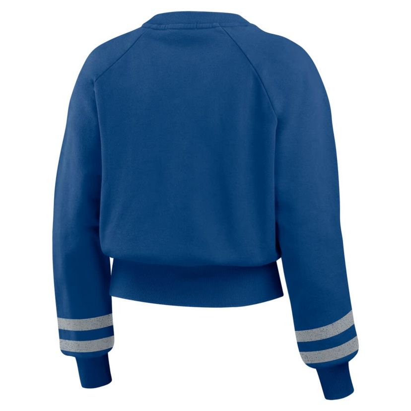 MLB Los Angeles Dodgers Vintage Washed Cropped Pullover Sweatshirt