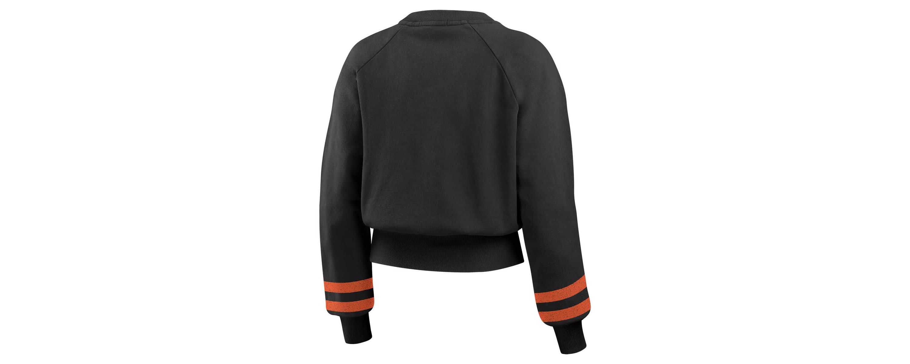 MLB Baltimore Orioles Vintage Washed Cropped Pullover Sweatshirt