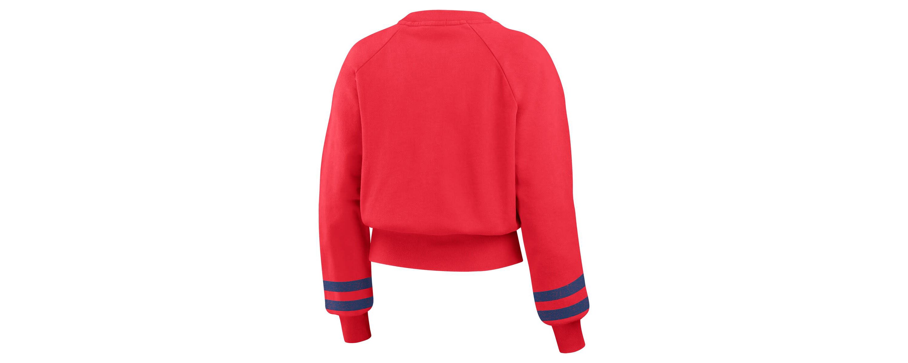 MLB Philadelphia Phillies Vintage Washed Cropped Pullover Sweatshirt