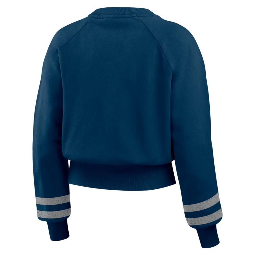 MLB New York Yankees Vintage Washed Cropped Pullover Sweatshirt