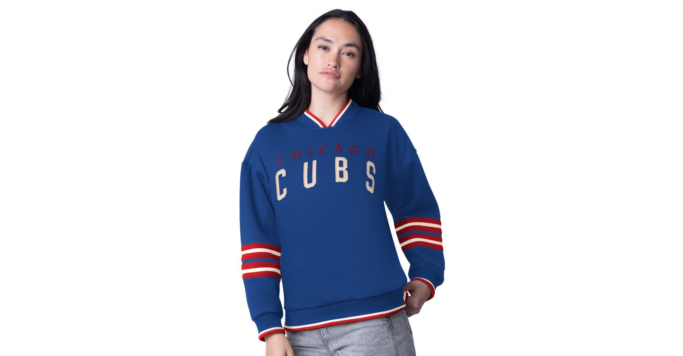 MLB Chicago Cubs Wild Card Oversized Pullover Sweatshirt