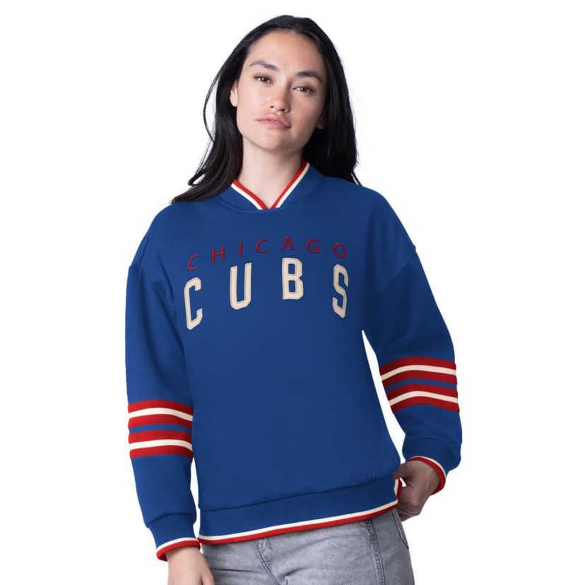 MLB Chicago Cubs Wild Card Oversized Pullover Sweatshirt