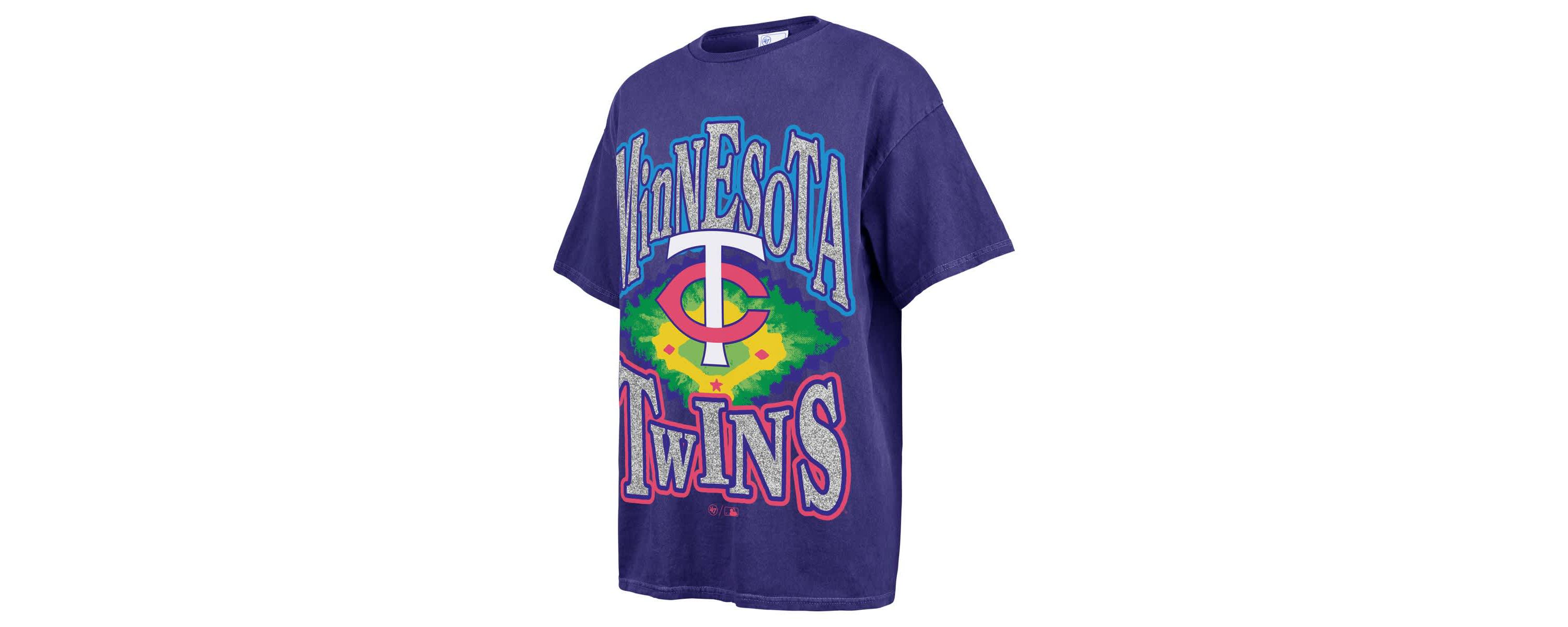 MLB Minnesota Twins Flashing Lights Boyfriend T-Shirt