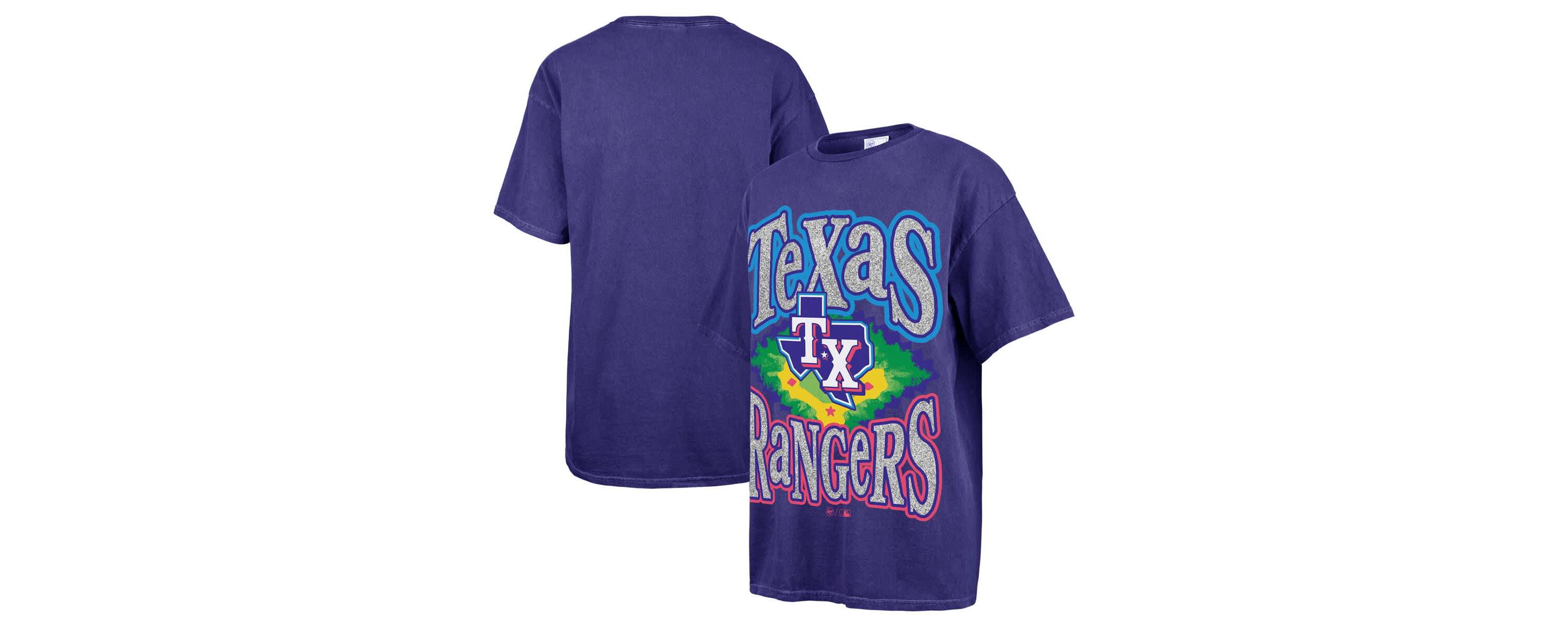 MLB Texas Rangers Flashing Lights Boyfriend T-Shirt