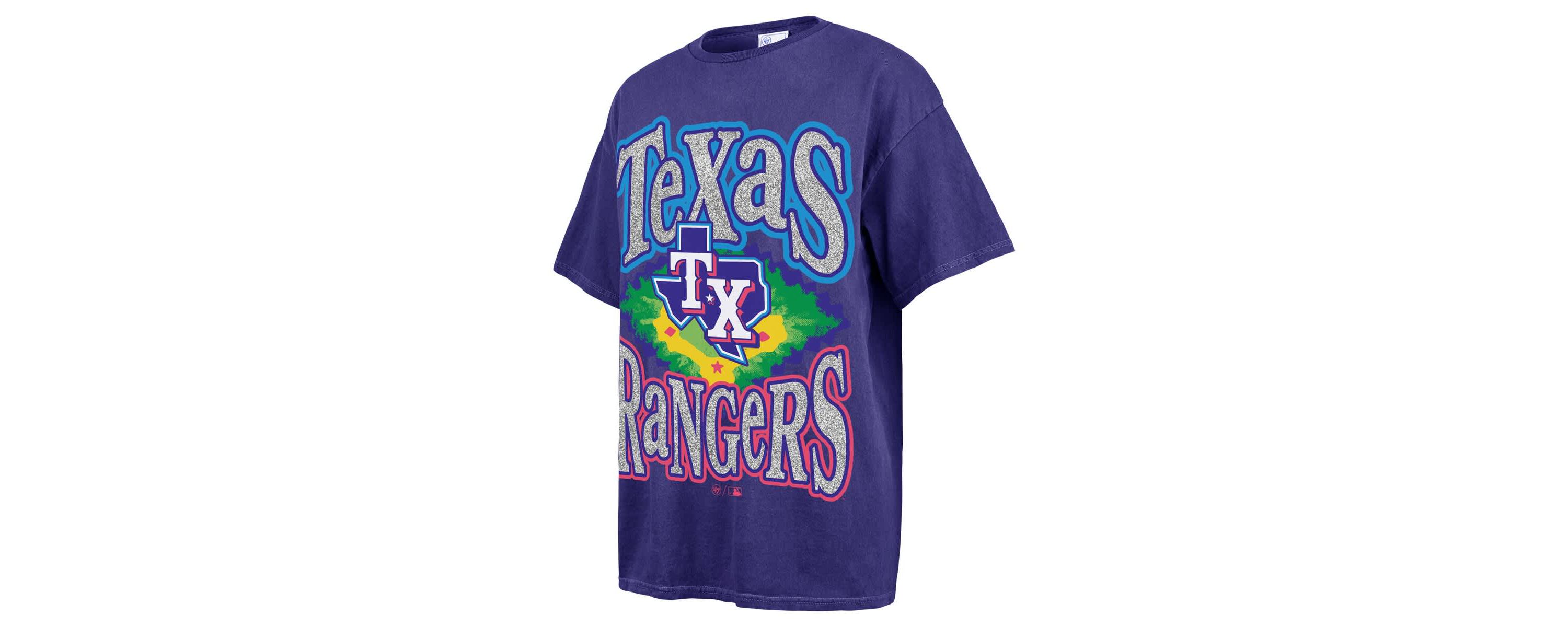 MLB Texas Rangers Flashing Lights Boyfriend T-Shirt