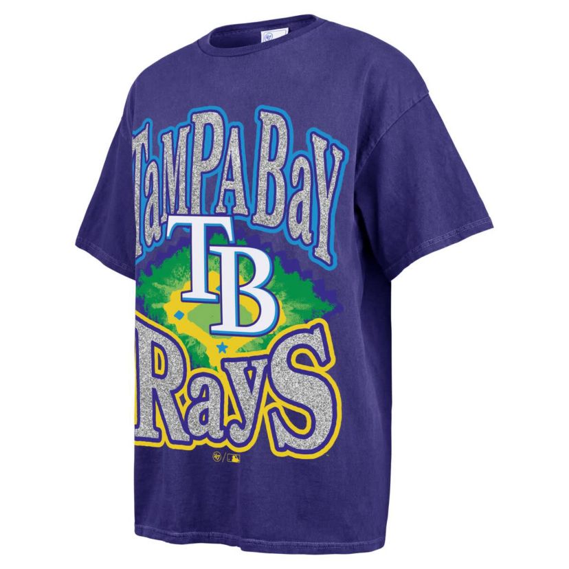 MLB Tampa Bay Rays Flashing Lights Boyfriend T-Shirt