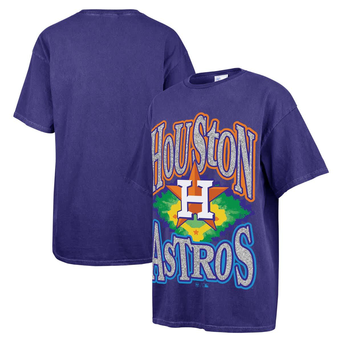 MLB Houston Astros Flashing Lights Boyfriend T-Shirt