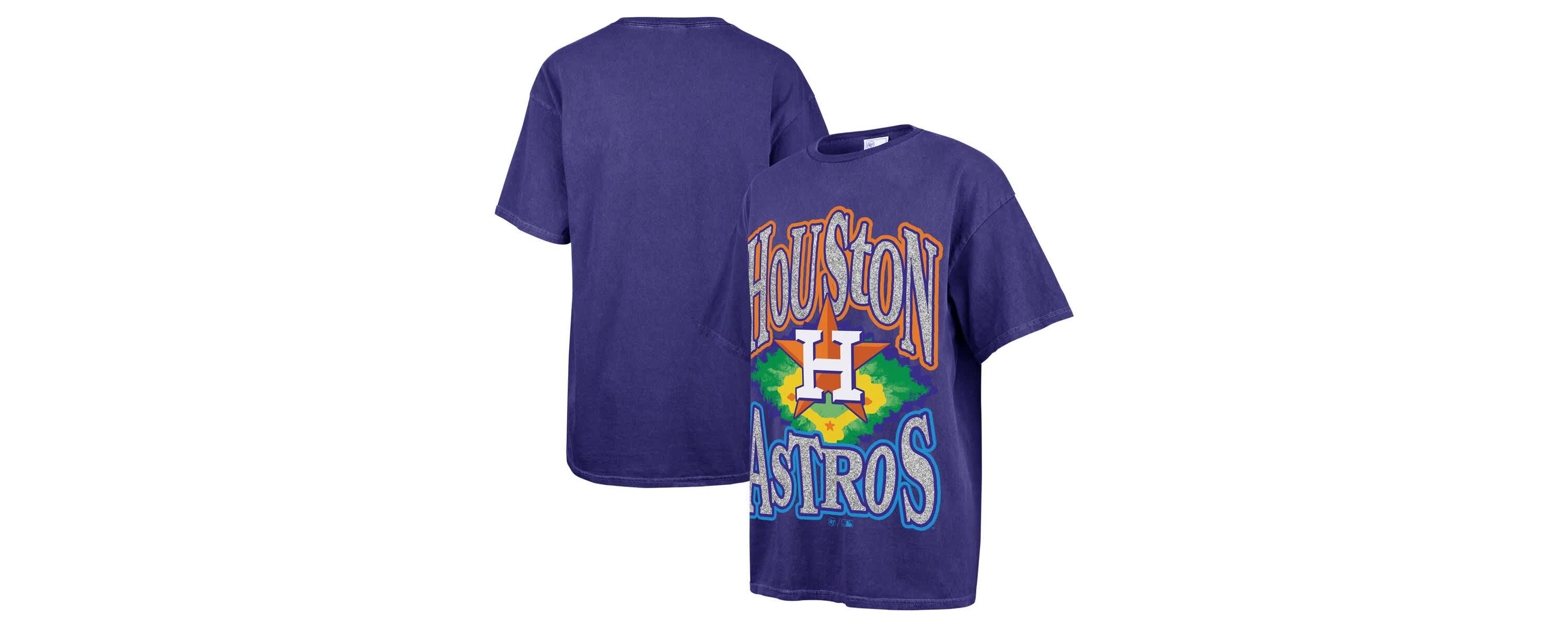 MLB Houston Astros Flashing Lights Boyfriend T-Shirt
