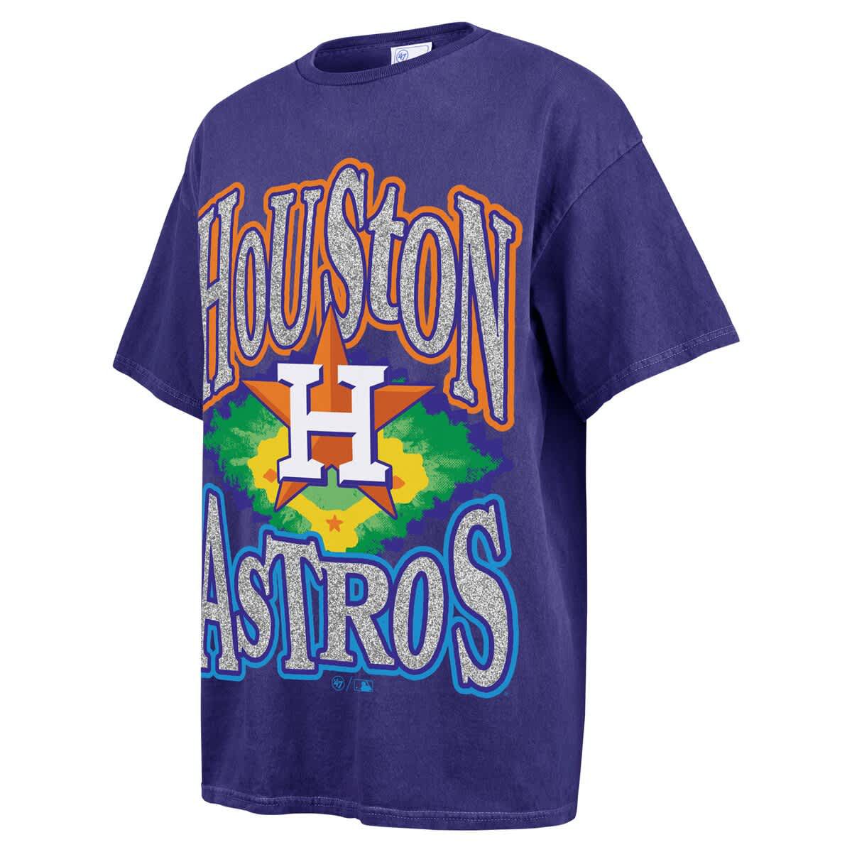 MLB Houston Astros Flashing Lights Boyfriend T-Shirt