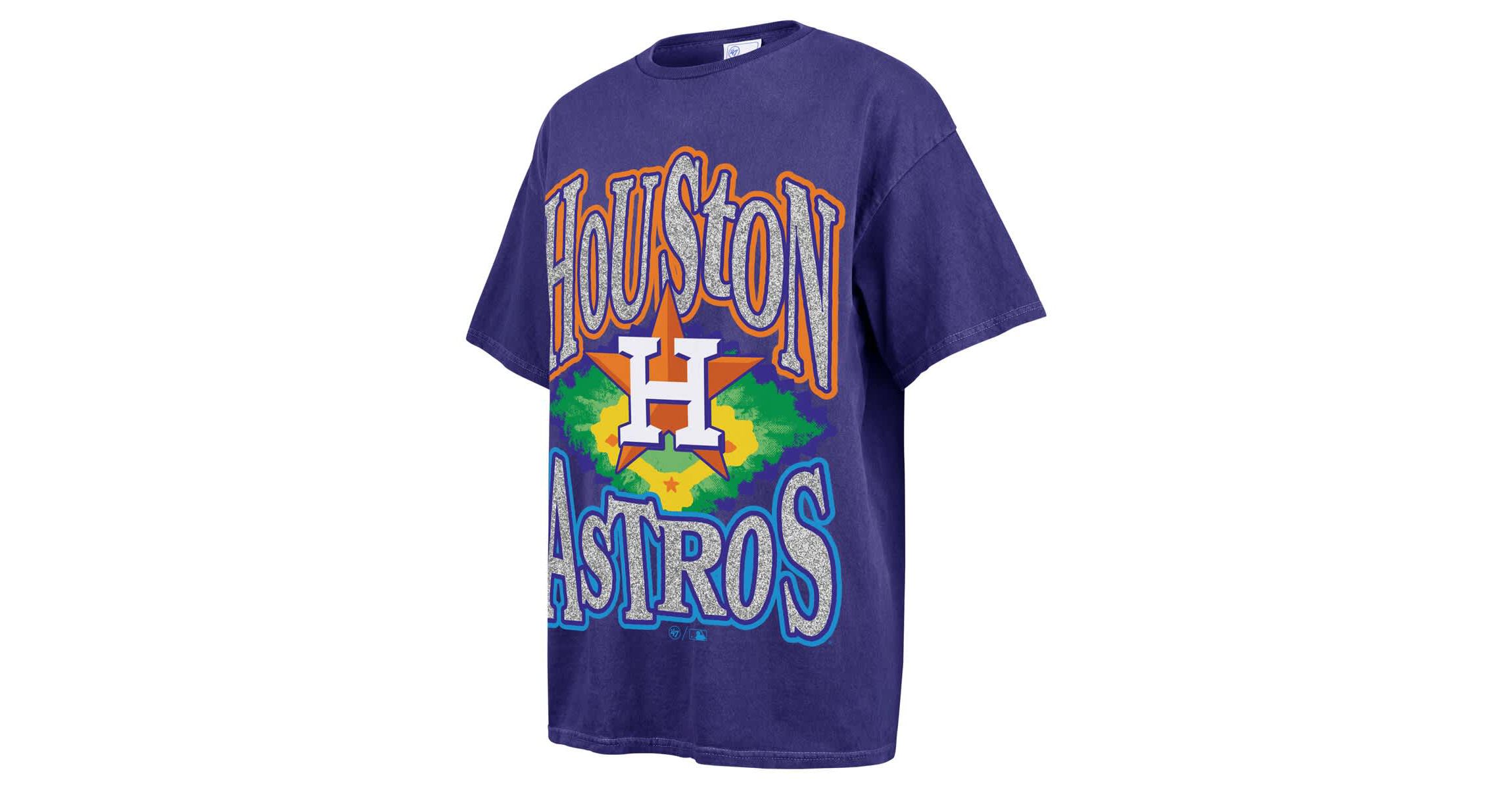 MLB Houston Astros Flashing Lights Boyfriend T-Shirt