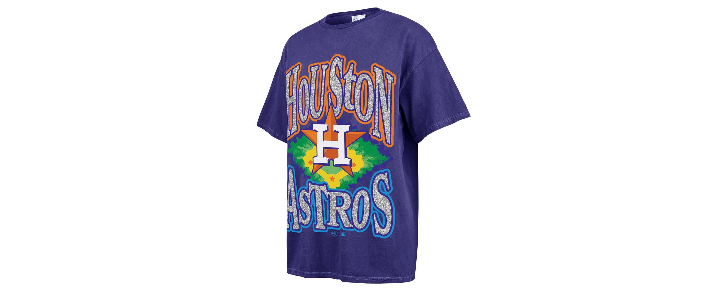 MLB Houston Astros Flashing Lights Boyfriend T-Shirt