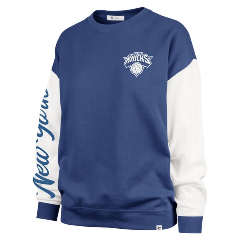 NBA New York Knicks Plus Size Oversized Rise Andie Pullover Sweatshirt