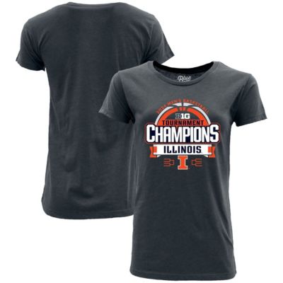 NCAA Illinois Fighting Illini 2024 Big 10 Basketball Conference Tournament s Locker Room T-Shirt